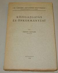 Ereky István: Közigazgatás és önkormányzat