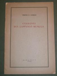 Vértes O. András: Gvadányi egy lappangó munkája