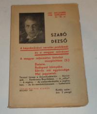 Szabó Dezső: A képzőművészeti nevelés és a magyar művészet