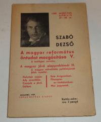 Szabó Dezső: A magyar református öntudat mogósítása