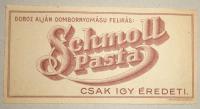 SCHMOLL Pasta, számolócédula