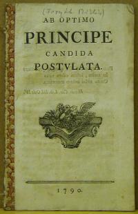 (Forgách Miklós),: AB OPTIMO PRINCIPE CANDIDA POSTULATA