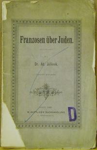 Jellinek: Franzosen über Juden