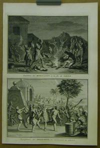 Picart, Bernard: Desolation des Mexicains a la fin du siecle. Rejouissances des Mexicians, au commencement du siecle