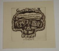 Michael Fingesten: Ex Libris G. R. Hand signed