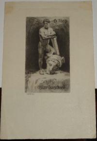 Héroux, Bruno: Ex libris Oskar Leuschner