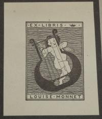 Camille Monnet: Ex libris Louise Monnet