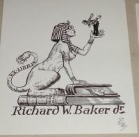 Petry Béla: Ex libris Richard W. Baker dr