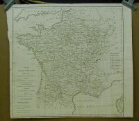 CARTE DE LA FRANCE DIVISÉE EN SES 83 DÉPARTEMENS